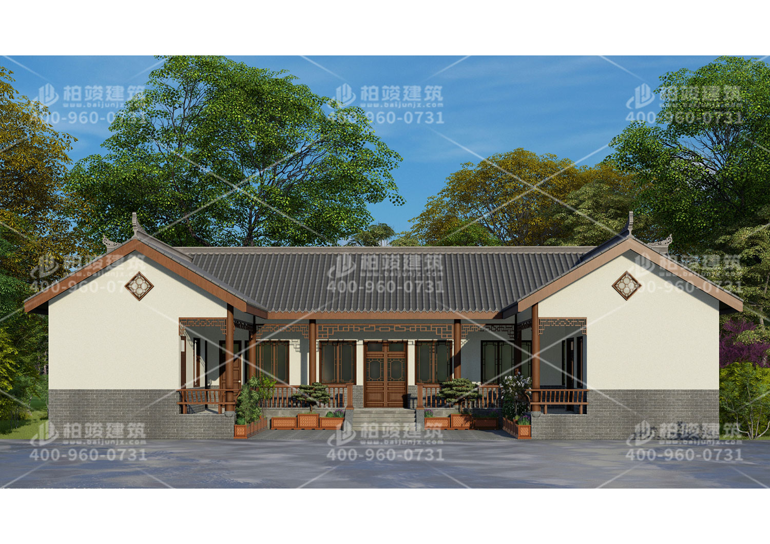 四合院自建房效果圖，經(jīng)濟(jì)實(shí)惠戶型方便。