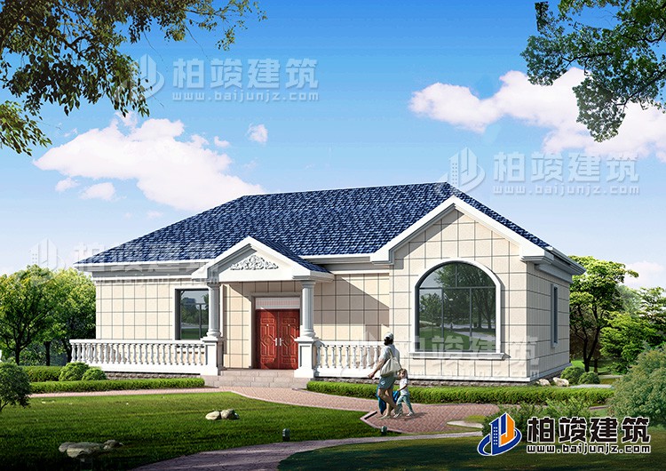 非常熱賣(mài)的農(nóng)村一層歐式別墅設(shè)計(jì)圖紙BZ103-簡(jiǎn)歐風(fēng)格